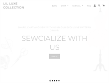 Tablet Screenshot of lilluxecollection.com